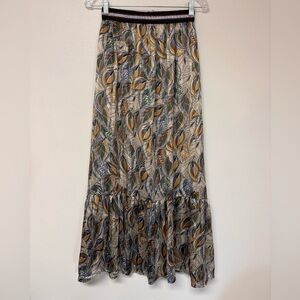Johanna Paris skirt patterned multicolor feminine flowy artsy boho bohemian